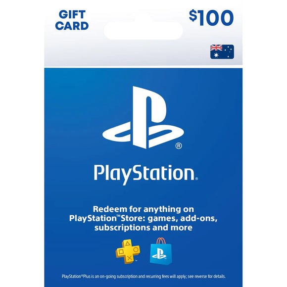 PlayStation Store Gift Cards (AU Region) - $100AUD